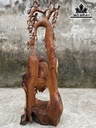 Tượng Đạt Ma Sư Tổ Gỗ Hương Cao 75 Ngang 29 Sâu 30 (cm)