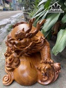 Tượng Long Quy Gỗ Hương Cao 30 Ngang 52 Sâu 30 (cm)