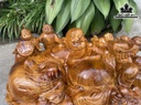 Tượng Phật Di Lặc Ngũ Phúc Gỗ Hương Cao 26 Ngang 68 Sâu 31 (cm)