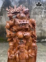 Tượng Phúc Lộc Thọ (Tam Đa) Gỗ Hương Cao 76 Ngang 37 Sâu 21 (cm)