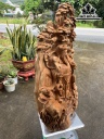 Tượng Thần Tài Gỗ Ngọc Am Cao 86 Ngang 42 Sâu 22 (cm)