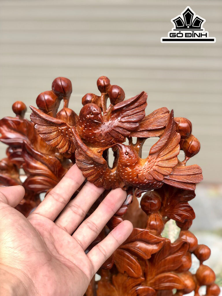 Bình Hoa Gỗ Hương Cao 54 Ngang 32 Sâu 25 (cm)