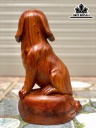 Tượng Chó Gỗ Hương Cao 34 Ngang 22 Sâu 16 (cm)