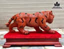 Tượng Hổ Phong Thủy Gỗ Hương Cao 18 Ngang 39 Sâu 16 (cm)