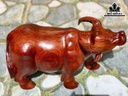 Tượng Trâu Gỗ Hương Cao 23 Ngang 40 Sâu 17 (cm)