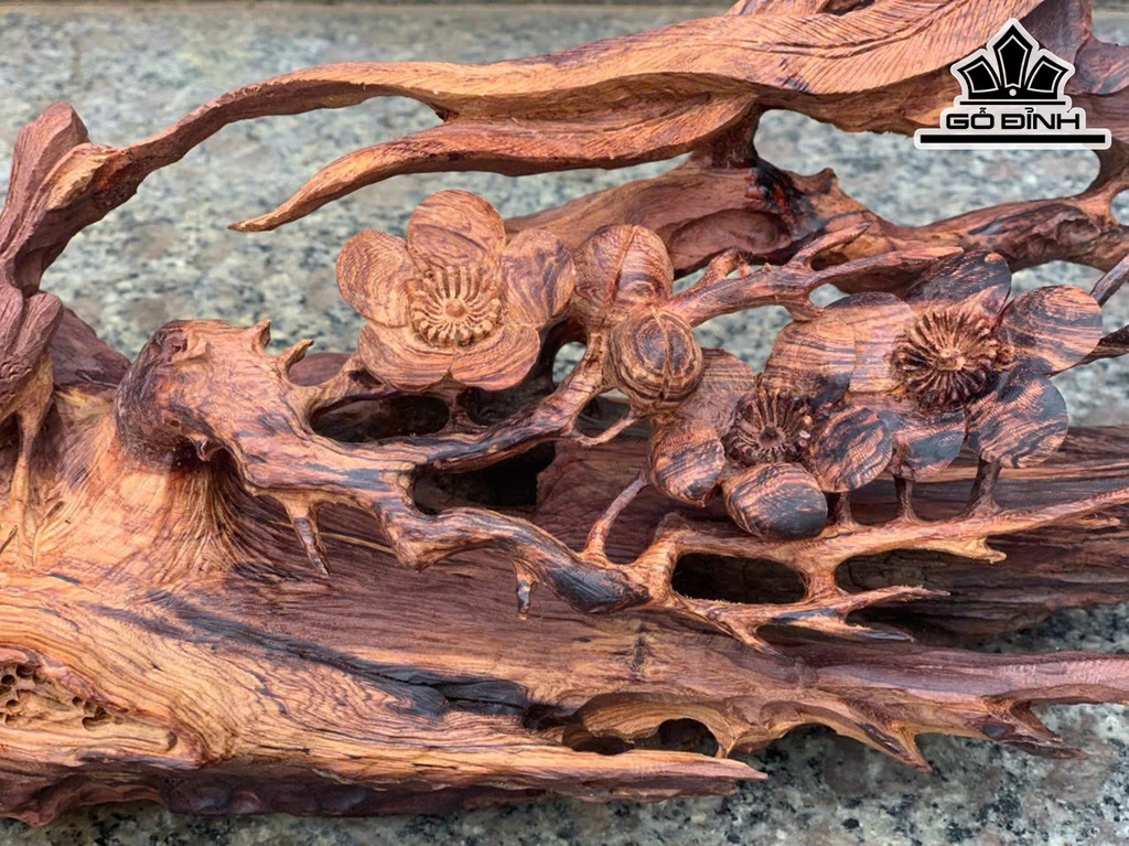 Tượng Chim Gỗ Cẩm Cao 25 Ngang 50 Sâu 12 (cm)