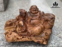 Tượng Phật Di Lặc Gỗ Cẩm Cao 15 Ngang 27 Sâu 20 (cm)