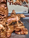 Tiểu Đồng Chăn Trâu Thổi Sáo Gỗ Hương Cao 60 Ngang 50 Sâu 24 (cm)