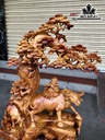 Tiểu Đồng Chăn Trâu Thổi Sáo Gỗ Hương Cao 60 Ngang 50 Sâu 24 (cm)