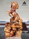 Tượng Ngựa Phong Thủy Gỗ Hương Cao 72 Ngang 41 Sâu 28 (cm)