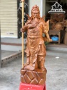Tượng Quan Công Gỗ Ngọc Am Cao 80 Ngang 30 Sâu 20 (cm)