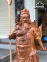 Tượng Quan Công Gỗ Ngọc Am Cao 80 Ngang 30 Sâu 20 (cm)