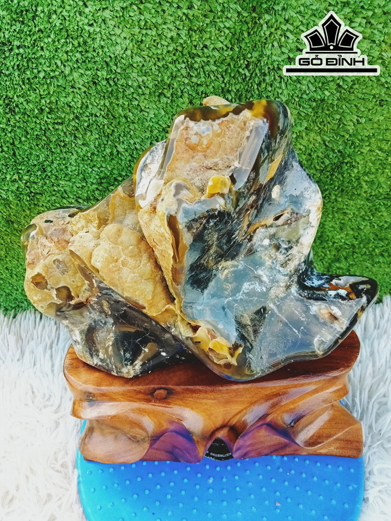 Tác Phẩm Gỗ Hóa Thạch Cao 29 Ngang 26 (cm) 5,2kg