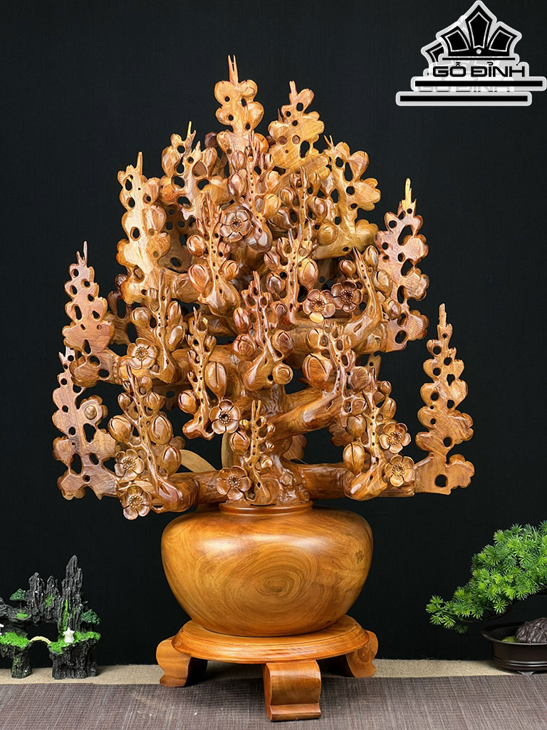 Bình Mai Phú Quý Gỗ Hương Cao 86 Ngang 56 Sâu 33 (cm)