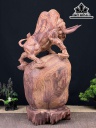 Tượng Bò Tót Gỗ Cẩm Cao 51 Ngang 30 Sâu 21 (cm)