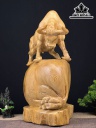 Tượng Bò Tót Gỗ Ngọc Am Cao 57 Ngang 36 Sâu 23 (cm)