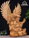 Tượng Đại Bàng Gỗ Hương Cao 94 Ngang 70 Sâu 36 (cm)
