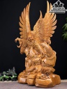 Tượng Đại Bàng Gỗ Hương Cao 94 Ngang 70 Sâu 36 (cm)