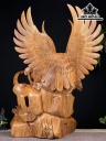 Tượng Đại Bàng Gỗ Hương Cao 94 Ngang 70 Sâu 36 (cm)