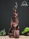 Tượng Gà Trống Gỗ Trắc Cao 76 Ngang 29 Sâu 22 (cm)