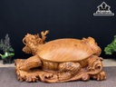 Tượng Long Quy Gỗ Hương Ngang 44 Cao 23 Sâu 29 (cm)