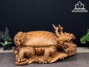 Tượng Long Quy Gỗ Hương Ngang 44 Cao 23 Sâu 29 (cm)
