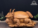 Tượng Long Quy Gỗ Hương Ngang 45 Cao 25 Sâu 35 (cm)