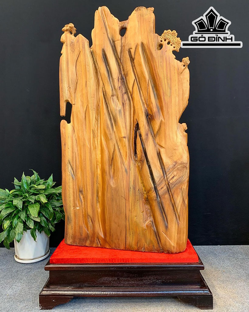 Tượng Nhất Tâm Bái Phật Gỗ Ngọc Am Cao 100 Ngang 52 Sâu 40 (cm)