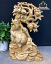 Tượng Ông Thọ Gỗ Xá Xị Cao 60 Ngang 42 Sâu 15 (cm)