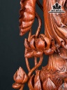 Tượng Phật Bà Quan Âm Gỗ Ngọc Am Cao 94 Ngang 45 Sâu 23 (cm)