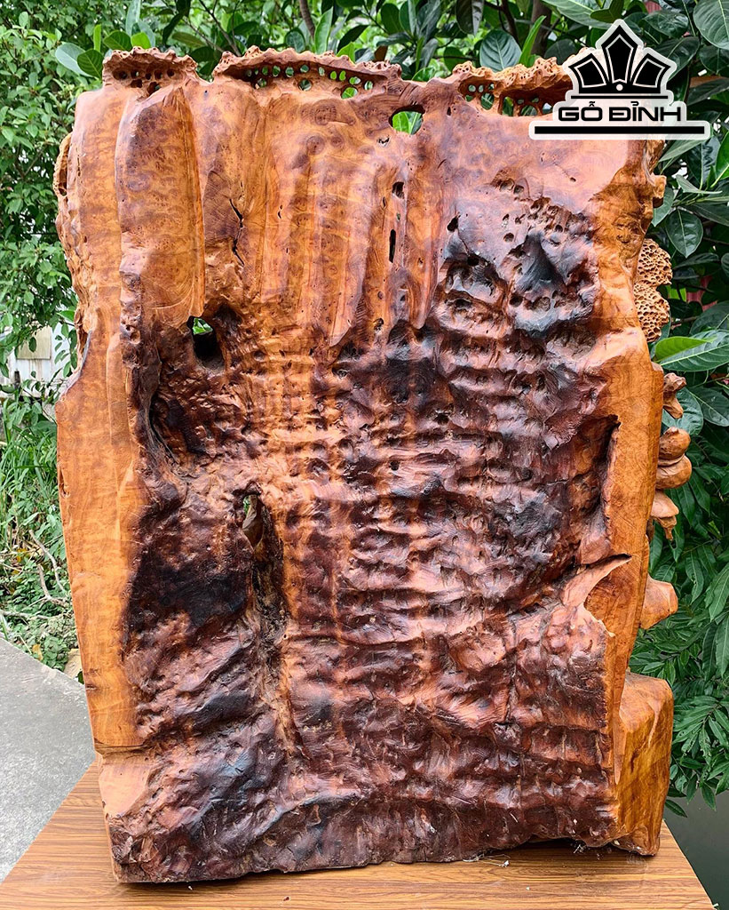 Tượng Phúc Lộc Thọ (Tam Đa) Gỗ Xá Xị Cao 90 Ngang 68 Sâu 4 (cm)