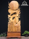 Tượng Rồng ( Nhất Long) Gỗ Ngọc Am Cao 117 Ngang 45 Sâu 20 (cm)