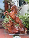 Tượng Ngựa Phong Thủy (Nhất Mã Phi Thiên) Gỗ Hương Cao 89 Ngang 73 Sâu 32 (cm)