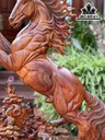 Tượng Ngựa Phong Thủy (Nhất Mã Phi Thiên) Gỗ Hương Cao 89 Ngang 73 Sâu 32 (cm)