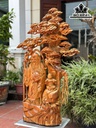 Tượng Ông Thọ Gỗ Hương Cao 105 Ngang 65 Sâu 23 (cm)