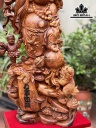 Tượng Phật Di Lặc Gỗ Hương Cao 75 Ngang 33 Sâu 25 (cm)