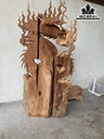 Tượng Rồng ( Nhất Long) Gỗ Ngọc Am Cao 101 Ngang 50 Sâu 21 (cm)