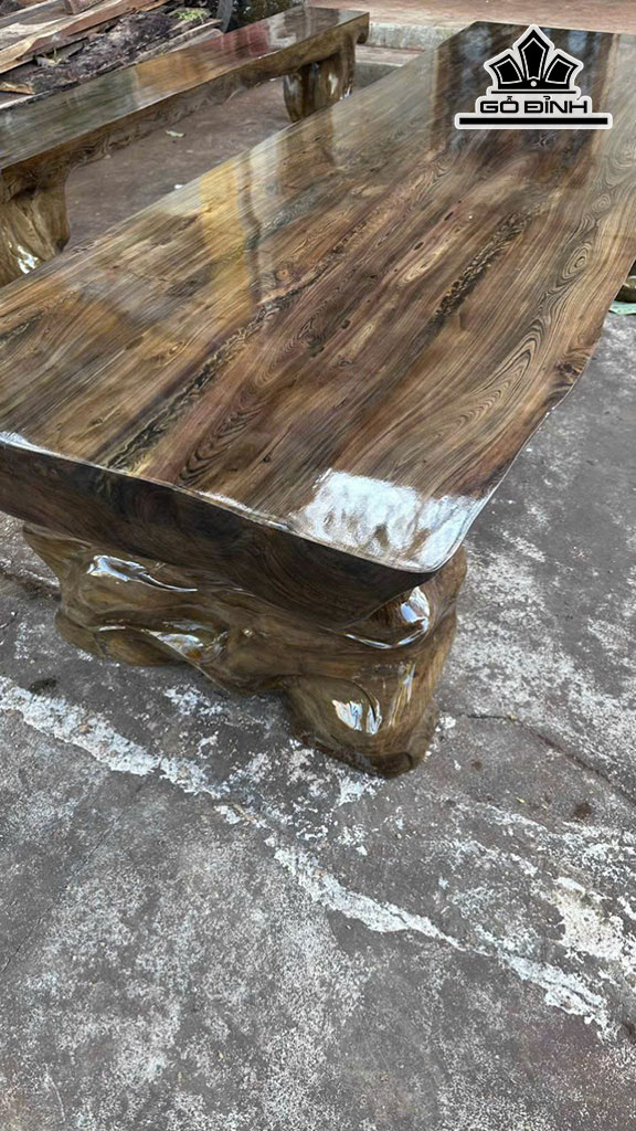 Bộ Bàn Dài Gỗ Thủy Tùng Dài 230 Ngang 80 Dày 13 (cm)