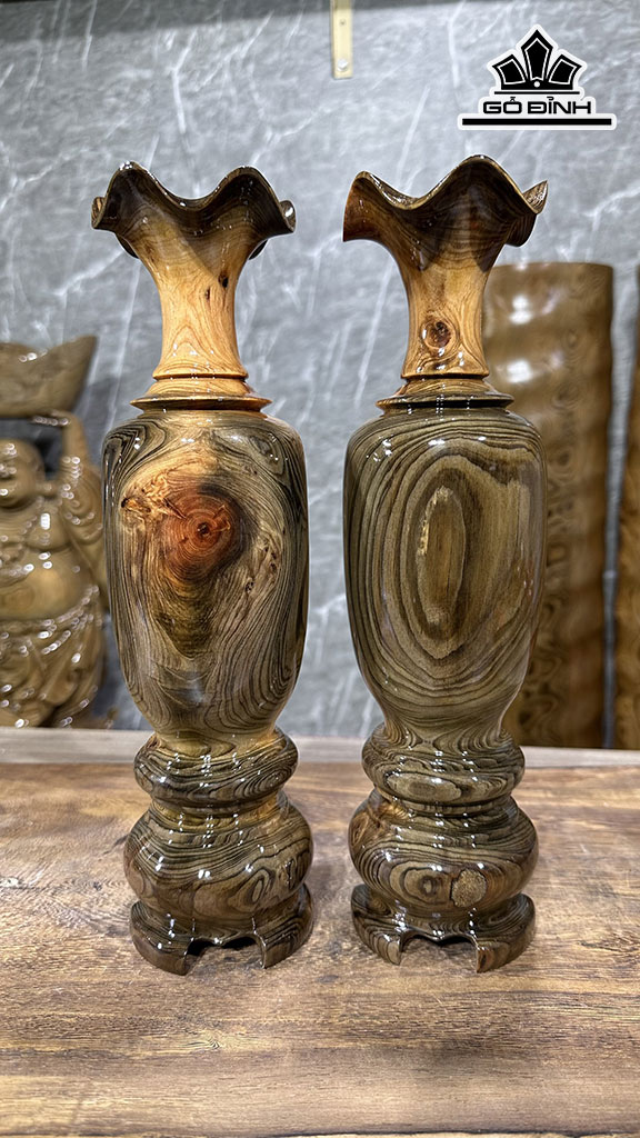 Lục Bình Gỗ Thủy Tùng Cao 30 Đường Kính 9 (cm)