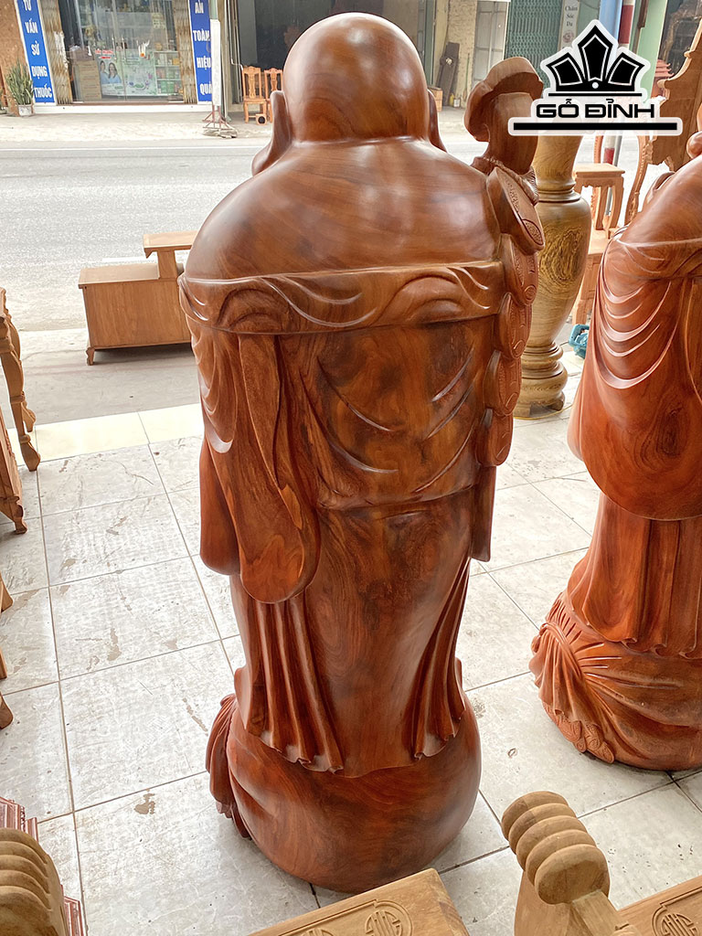 Tượng Phật Di Lặc Chúc Phúc Gỗ Hương Cao 180 Đường Kính 62 (cm)Loại Gỗ