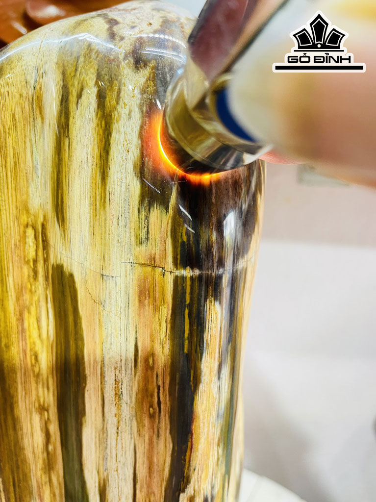 Tác Phẩm Gỗ Hóa Thạch Cao 39 Ngang 15 (cm) 8,2kg