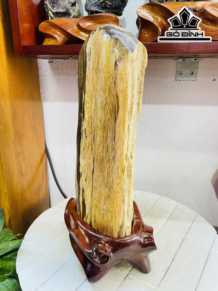 Tác Phẩm Gỗ Hóa Thạch Cao 39 Ngang 15 (cm) 8,2kg