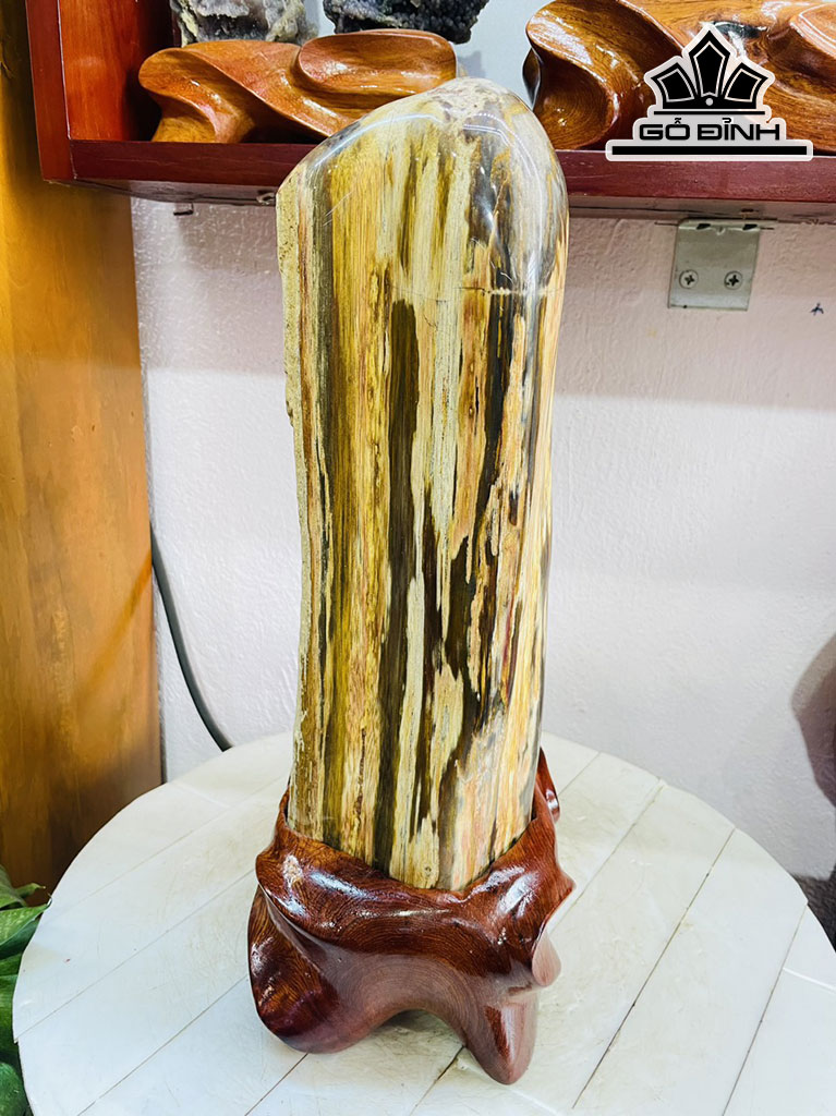 Tác Phẩm Gỗ Hóa Thạch Cao 39 Ngang 15 (cm) 8,2kg