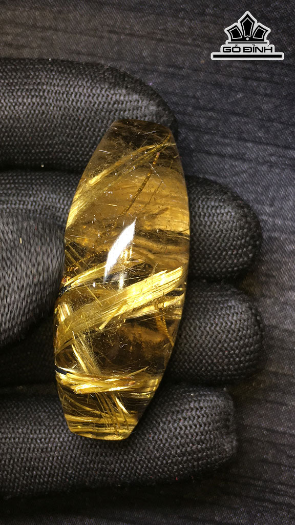 Lu Thống Đá Thạch Anh Tóc Vàng Cao 51 Ngang 25,7 Sâu 21,2 (mm) 41,5gr