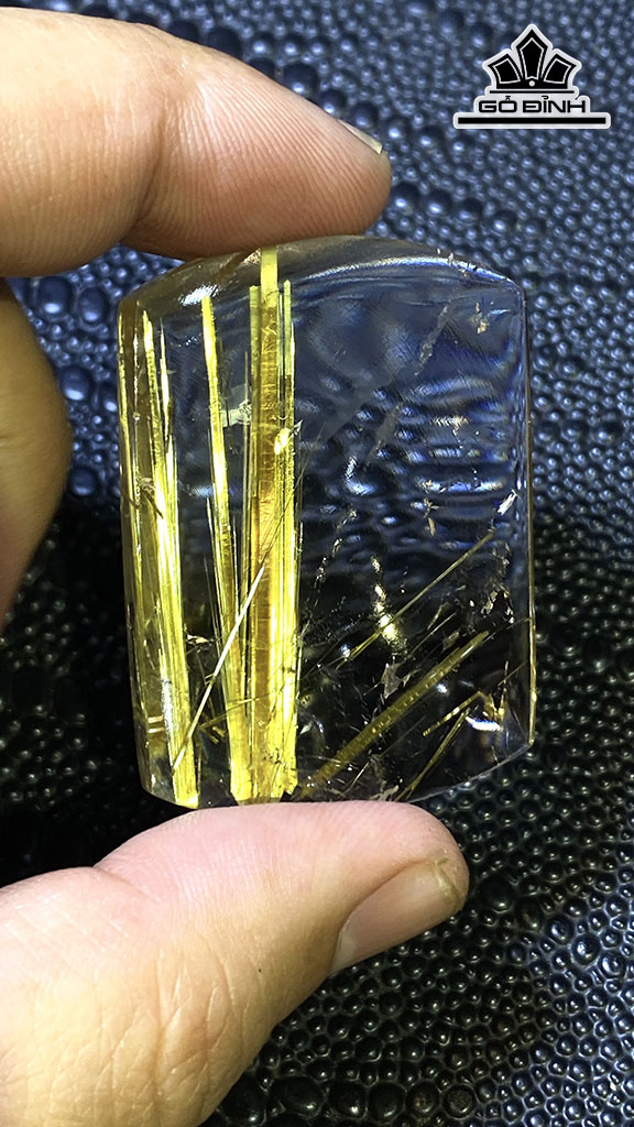 Mặt Dây Chuyền Đá Thạch Anh Tóc Vàng Cao 46 Ngang 34 Sâu 11 (mm) 30gr