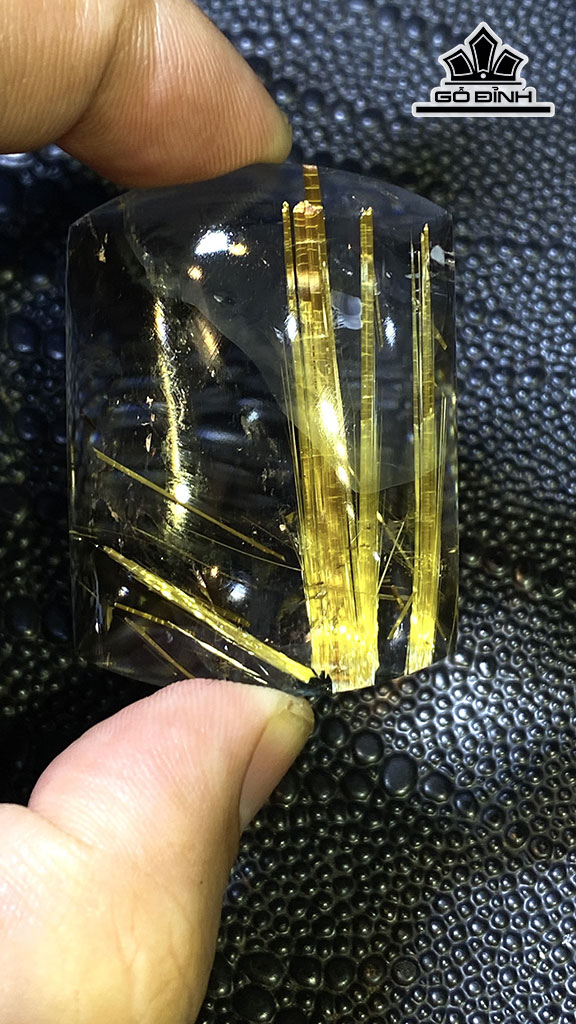 Mặt Dây Chuyền Đá Thạch Anh Tóc Vàng Cao 46 Ngang 34 Sâu 11 (mm) 30gr