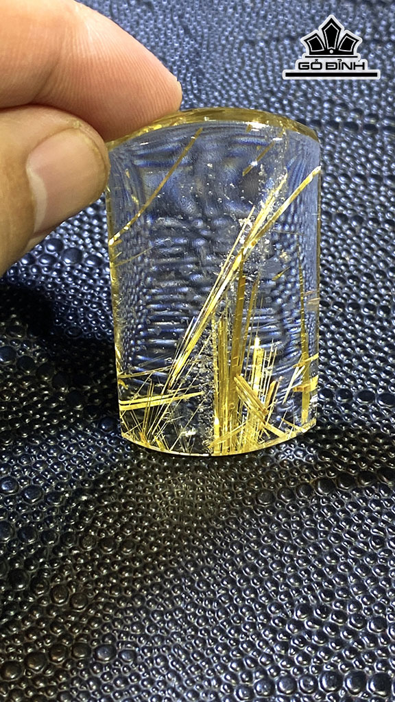 Mặt Dây Chuyền Đá Thạch Anh Tóc Vàng Cao 52,8 Ngang 30 Sâu 12,8 (mm) 40gr