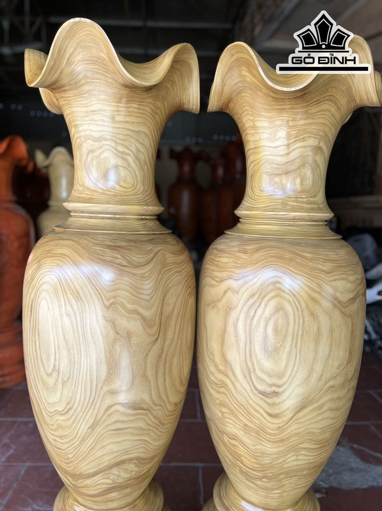 Lục Bình Gỗ Cẩm Vàng Cao 160 Đường Kính 47 (cm)