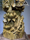 Tượng Phật Bà Quan Âm Gỗ Cẩm Vàng Cao 175 Ngang 60 Sâu 30 (cm)