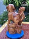 Tượng Chó Gỗ Cẩm Cao 38 Ngang 22 Sâu 12 (cm)